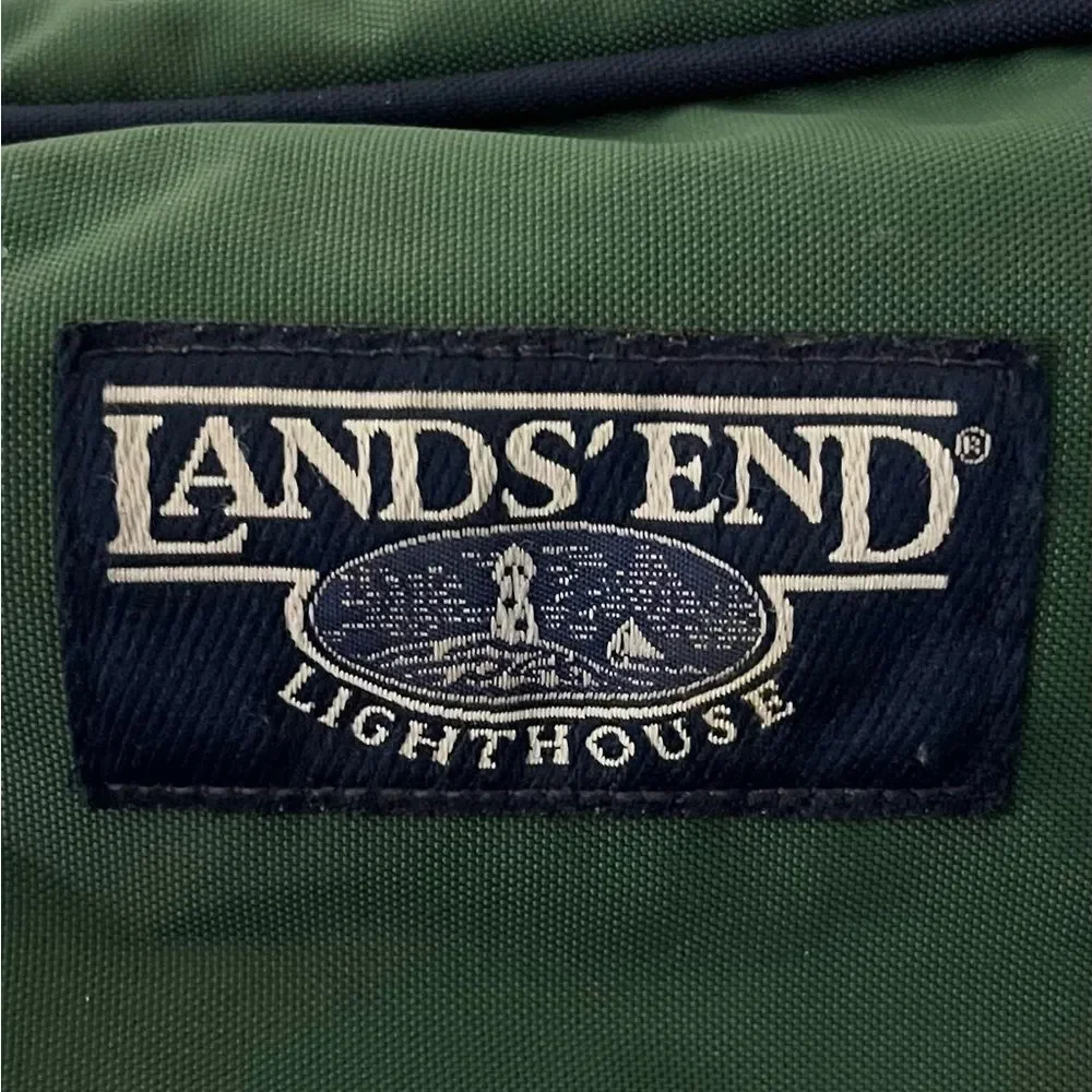 90’s Lands' End Forest Green Duffel Bag